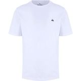 Brooks Brothers Lacivert Erkek Bisiklet Yaka Logo Baskılı T-Shirt BBSS26MTS005 - XL - Kırık Beyaz