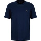 Brooks Brothers Lacivert Erkek Bisiklet Yaka Logo Baskılı T-Shirt BBSS26MTS005