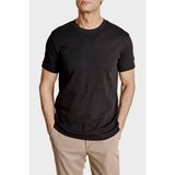 Brooks Brothers Logolu % 100 Pamuk Bisiklet Yaka T-Shirt Erkek T Shirt BBSS26MTS002112 - Siyah - 2XL