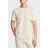 Brooks Brothers Logolu % 100 Pamuk Bisiklet Yaka T-Shirt Erkek T Shirt BBSS26MTS002142 - Bej - 2XL