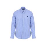 BROOKS BROTHERS Mavi-Beyaz Düğmeli Slim Fit Çizgili Gömlek, L, 5003352555, Mavi-Beyaz, Erkek