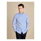 BROOKS BROTHERS Mavi-Beyaz Erkek Düğmeli Slim Fit Kareli Gömlek BBSS26MSH009