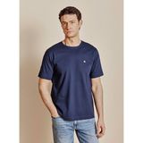 Brooks Brothers Mavi Erkek Nakışlı T-Shirt BBSS26MTS018 - 2XL - İndigo