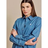 Brooks Brothers Mavi Kadın Denim Gömlek BBSS26FDS001 - XS