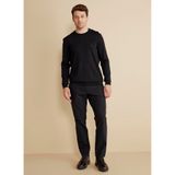 Brooks Brothers Normal Bel Düz Paça Standart Pantolon, 52, BBFW25MPT008, Siyah, Erkek