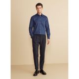 BROOKS BROTHERS Normal Bel Düz Paça Standart Pantolon, 56, BBSS25MPT018, Lacivert, Erkek