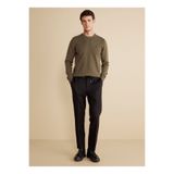 BROOKS BROTHERS Normal Bel Düz Paça Standart Siyah Erkek Pantolon BBFW25MPT011