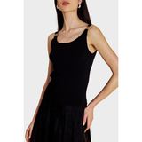 Brooks Brothers Omuz Tokalı Rayon Triko Atlet Bayan Atlet BBSS26FKT003112 - Siyah - XL