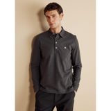Brooks Brothers Polo Yaka Antrasit Melanj Erkek T-Shirt, M Beden