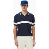 Brooks Brothers Polo Yaka Çizgi Detaylı Kısa Kol Rayon Erkek Lacivert Kazak - 157-Lacivert - XL