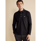 BROOKS BROTHERS Polo Yaka Siyah Erkek T-Shirt BBFW25MTS006