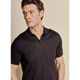 Brooks Brothers Siyah Erkek Standart Fit Logo Baskılı Kısa Kollu Triko T-Shirt BBSS26MKL020