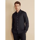 BROOKS BROTHERS Slim Fit Klasik Yaka Gömlek, S, BBFW25MSH001, Siyah, Erkek
