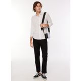 Brooks Brothers Slim Fit Klasik Yaka Gri Melanj Erkek Gömlek BBSP23MSH027