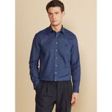 Brooks Brothers Slim Fit Klasik Yaka Lacivert Erkek Gömlek BBFW25MSH009 - 2XL
