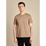 Brooks Brothers Vizon Erkek Bisiklet Yaka T-Shirt BBSS26MTS002 - 3XL