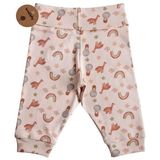 Bross Bebek Gökkuşağı Desen Alt Eşofman Pamuklu İnterlok BNL-0015 - 5 - 6 Yaş - Kırmızı
