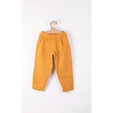 Bross Bebek Müslin Beli Lastikli Pantolon Pamuk BNL-0014 - 4 - 5 Yaş - Hardal