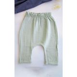 Bross Bebek Müslin Beli Lastikli Şalvar Pantolon Pamuklu BNL-0008 - 5 - 6 Yaş - Mint