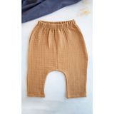 Bross Bebek Müslin Beli Lastikli Şalvar Pantolon Pamuklu BNL-0008_CML - 2 - 3 Yaş - Camel