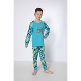 Bross Erkek Çocuk Baskılı Mavi Pijama Takımı ONL-02556 - 8 - 10 Yaş