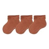 Bross Havlu Tabanaltı Baskı 3lü Erkek Bebek Çorap Camel ONL.02702 - 6-12 Ay