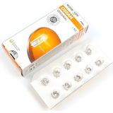 Bross Otomotiv 10 Adet Osram 2825 W5W 12V Orıgınal Seri Şeffaf Standart Dipsiz Ampul
