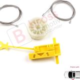 Bross Otomotiv Renault Trafic MK2 Vivaro Primastar 2001-2015 7700311820 İçin Elektrikli Ön Sol Cam Kriko Tamir Seti