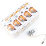 Bross Otomotiv Sis Lambası Römork Arazi Aracı Farı Için 10 Adet Osram Orıgınal 64151 12V 55W PK22S H3 Halojen Ampul