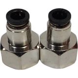 Brotech 1/2 - 8mm Dişi Hava Jakı - Düz Hortum Bağlantısı - Pnömatik Jak - 2'li Set