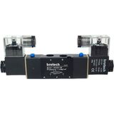 Brotech 1/4 - 5/2 Çift Bobin Selenoid Valf Araç Air Valfi Tır Branda Valfi Pnömatik Valf 12/24/220 Volt - 12 VOLT