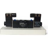 Brotech 1/4 - 5/2 Çift Bobin Selenoid Valf Araç Air Valfi Tır Branda Valfi Pnömatik Valf 12/24/220 Volt - 24 VOLT