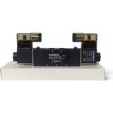 Brotech 1/4 - 5/2 Çift Bobin Selenoid Valf Araç Air Valfi Tır Branda Valfi Pnömatik Valf 12/24/220 Volt