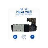 BROTECH 1/8 - 5/2 Hava Valfi | 24 Volt | Selenoid Valf | Pnömatik Valf