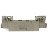 Brotech 24V Dc 1/2 - 5/2 Çift Bobinli Pnömatik Solenoid Valf 1/2" - Çift Konumlu Hava Valfi