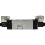 Brotech 24V Dc 1/2- 5/3 Çift Bobinli Pnömatik Solenoid Valf 1/2"- Üç Konumlu Hava Valfi
