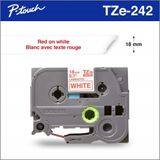 Brother-Kardeş TZE242 Etiket Yazıcı Şerit - 3/4 " 8 m