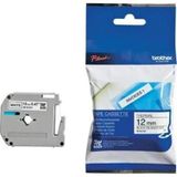 Brother M-K231 12 mm Beyaz Üzeri Siyah Kağıt Etiket