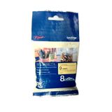 Brother MK621BZ yazı bandı kasetleri sarı siyah 8mx9mm lamine edilmemiş P-touch 60 65 75 80 85 110 için