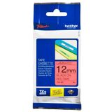 Brother P-Touch 12TZE431 Kırmızı-Siyah 12 mm Etiket
