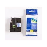 Brother P-Touch 24TEZ555 Mavi-Beyaz 24 mm Etiket