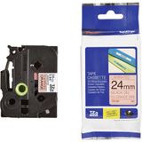 Brother P-touch 24TZEB51 Turuncu-Siyah 24 mm Etiket
