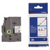 Brother P-Touch Hse-221 Isı ile Daralan Beyaz Üzerine Siyah 8.8 mm Makaron Etiket