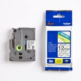 Brother P-TOUCH TZE-131 TZE-TAPE 12 mm Şeffaf Üzerine Siyah Laminasyonlu Etiket