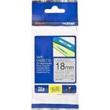 Brother P-Touch TZE-M941 18 mm Mat Gümüş Üzerine Siyah Laminasyonlu Etiket