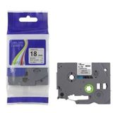 Brother P-Touch TZE-M941 Mat Gümüş Üzerine Siyah Güçlü Yapışkanlı 18 mm 8 mt Muadil Etiket