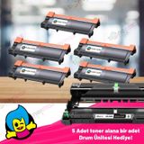 Brother Tn-2355 / Tn2305 / Dr-2355 / 2305 Muadil Toner Ve Muadil Drum Unitesi Seti ( 5 Toner + 1 Drum Unitesi)