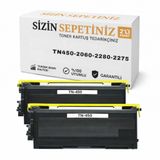 Brother TN-450 HL-2270DW 2600 2 li Paket Muadil Toner