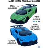Brother Toys 1 Adet Metal Bugatti Çekbırak Oyuncak Araba 12 Cm.