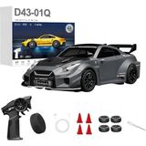 Brother Toys 1:43 Profesyonel Pistler Için Tasarlanmış Yarış ve Drift Arabası 15 Km/h Uzaktan Kumandalı Araba - Koyu Gri